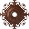Ekena Millwork Orleans Ceiling Medallion (Fits Canopies up to 8 1/4"), 38 3/8"OD x 6 5/8"ID x 2 7/8"P, Copper Penny CM38OLCPS - alternate 1